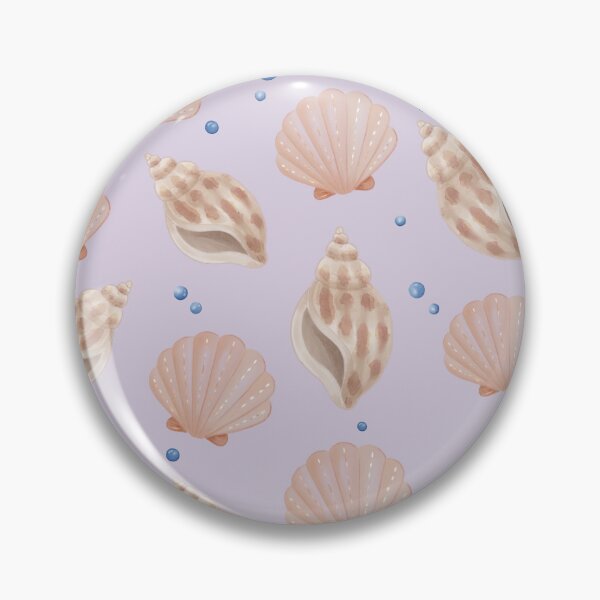 Item preview, Watercolor Seashell Coastal Pattern designed and sold by SheHood.