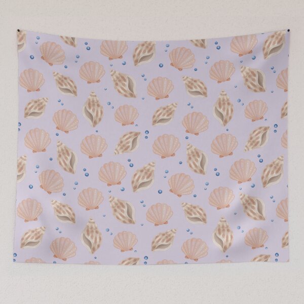 Item preview, Watercolor Seashell Coastal Pattern designed and sold by SheHood.