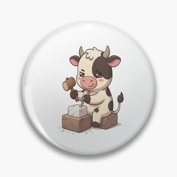 Item preview, Cute Cow Sculpting Stone Block designed and sold by Ella_Sketch.
