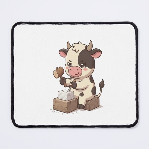 Item preview, Cute Cow Sculpting Stone Block designed and sold by Ella_Sketch.