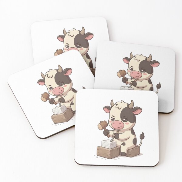 Item preview, Cute Cow Sculpting Stone Block designed and sold by Ella_Sketch.