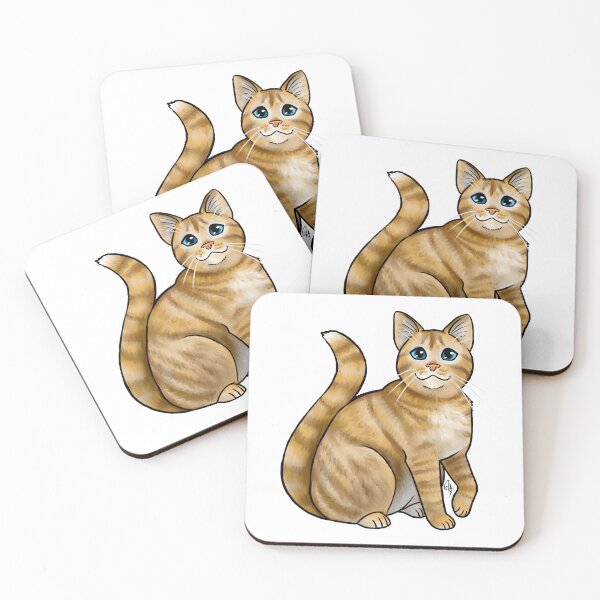 Item preview, Cat - Korean Street Cat - Orange Tabby designed and sold by Jennifer Stolzer.