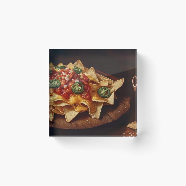 Item preview, Nachos con queso fundido, salsa y jalapeños. designed and sold by Shannon Hilson.