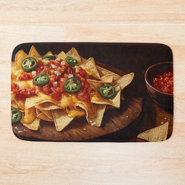 Item preview, Loaded Nachos with Melted Cheese, Salsa and Jalapeños designed and sold by Shannon Hilson.