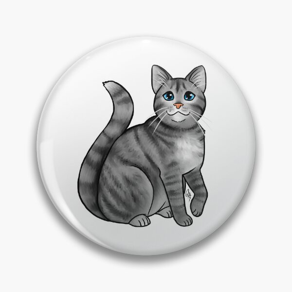 Item preview, Cat - Korean Street Cat - Silver Tabby designed and sold by Jennifer Stolzer.