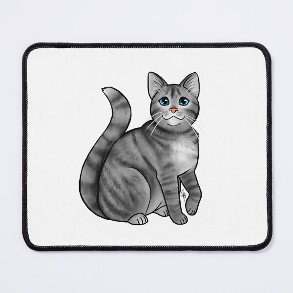 Item preview, Cat - Korean Street Cat - Silver Tabby designed and sold by Jennifer Stolzer.