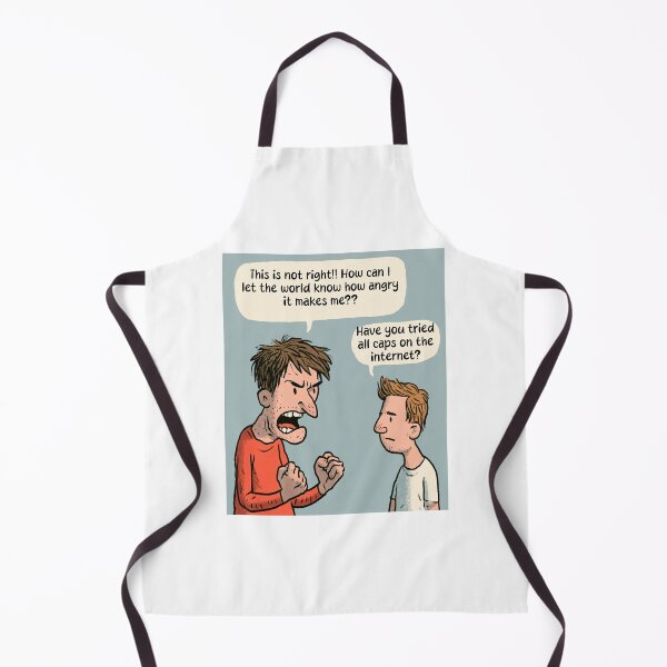 Item preview, Have You Tried All Caps? | Angry Man Funny Internet Troll Humor designed and sold by Ignorant-Artist.