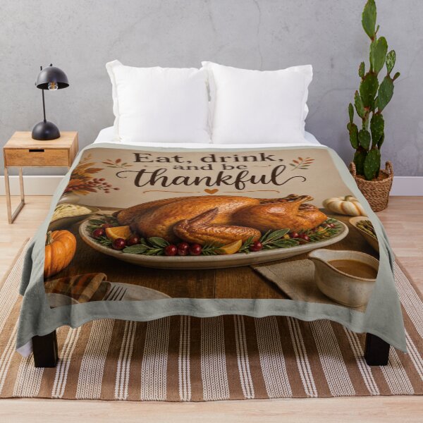 Item preview, EAT, DRINK & BE THANKFUL designed and sold by Alwaysready!!!.