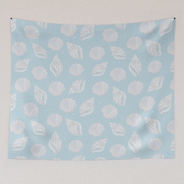 Item preview, Watercolor Seashell Coastal Pattern designed and sold by SheHood.
