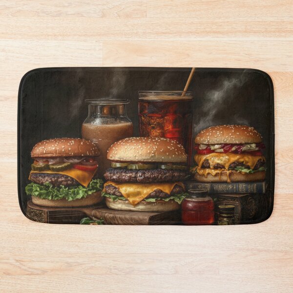 Item preview, Festín de hamburguesa con queso, papas fritas, refresco y condimentos. designed and sold by Shannon Hilson.