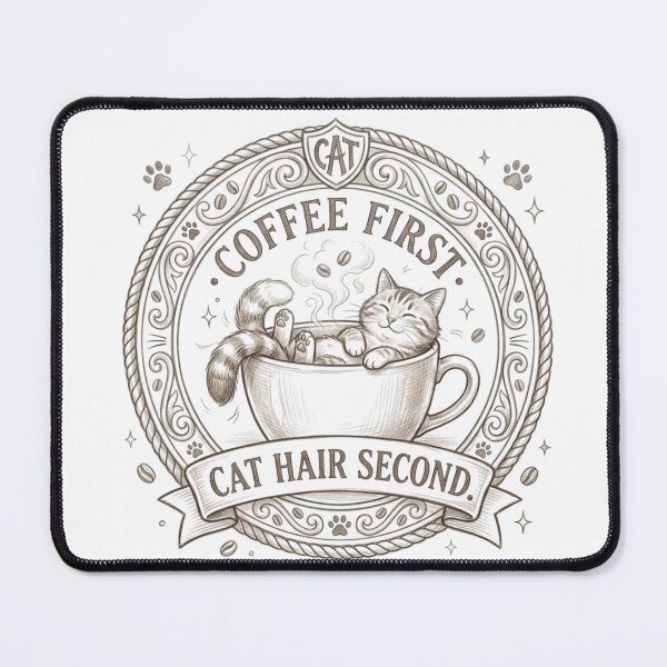 Item preview, Coffee First Cat Hair Second designed and sold by Suro Official.