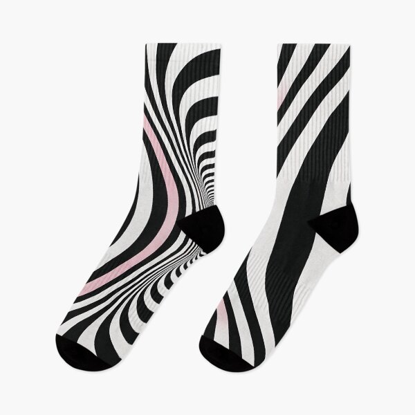 Item preview, Black White Pink Optical Illusion Tunnel designed and sold by GutyzDesignsES.