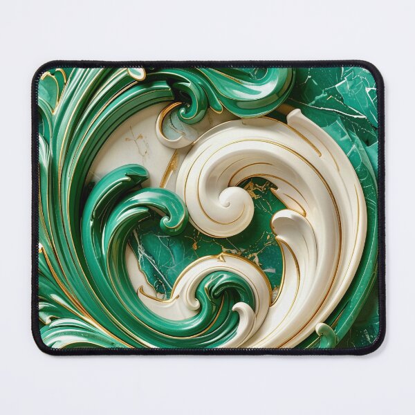 Item preview, Sculptural Jade with Gold Enamel designed and sold by Vicky Brago-Mitchell®.