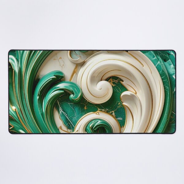 Item preview, Sculptural Jade with Gold Enamel designed and sold by Vicky Brago-Mitchell®.
