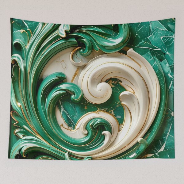 Item preview, Sculptural Jade with Gold Enamel designed and sold by Vicky Brago-Mitchell®.