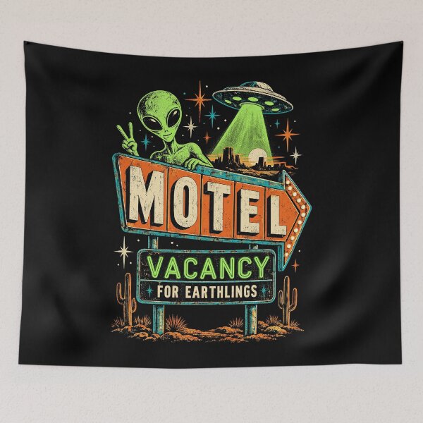 Item preview, Alien Motel Sign designed and sold by SignumShop.