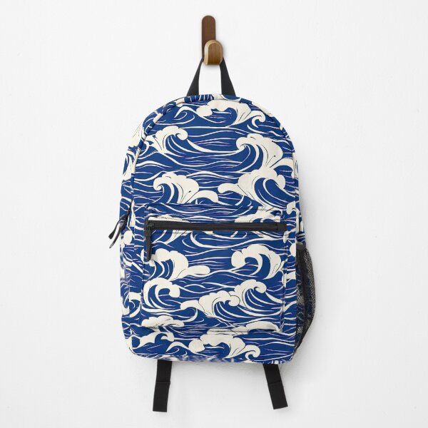 Item preview, Japanese-Style Big Blue Ocean Waves Abstract Design designed and sold by DEC02.