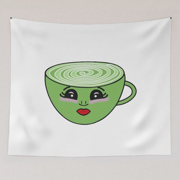 Item preview, Cute Matcha Latte designed and sold by Sartoris Art.
