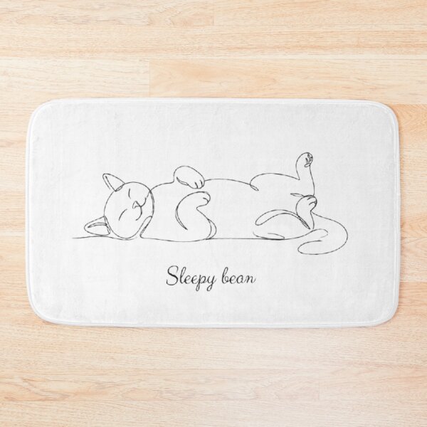 Item preview, Sleepy Bean Cute Sleeping Cat designed and sold by PrintforDesign.