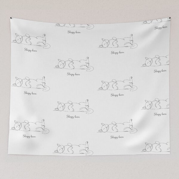 Item preview, Sleepy Bean Cute Sleeping Cat designed and sold by PrintforDesign.