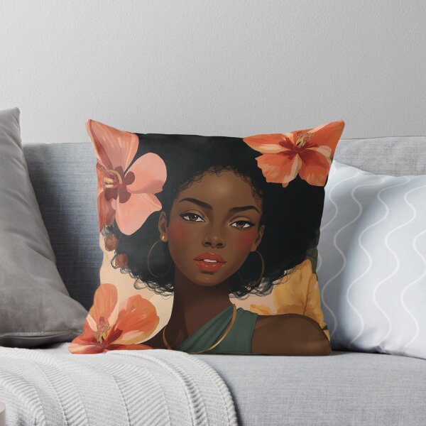 Item preview, Sophisticated African-Inspired Wall Art Printable | Boho Floral Portrait Digital Download designed and sold by Debbydesign.