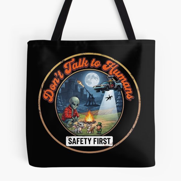 Item preview, Medieval Castle Alien Abduction Mythical Creatures Retro Comic designed and sold by AeroCodeDesigns.