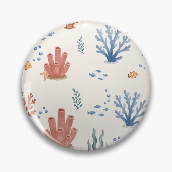 Item preview, Watercolor Coral Reef Ocean Pattern designed and sold by SheHood.
