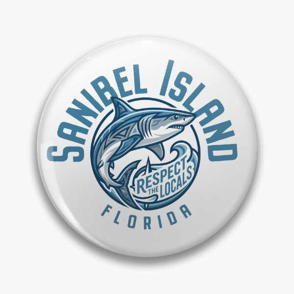 Item preview, Sanibel Island Florida Shark Design designed and sold by Futurebeachbum.