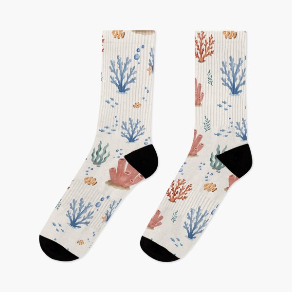 Item preview, Watercolor Coral Reef Ocean Pattern designed and sold by SheHood.