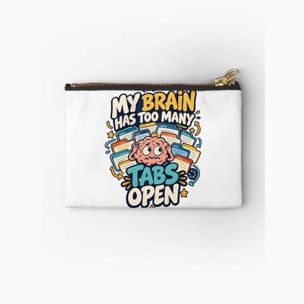 Item preview, My Brain Has Too Many Tabs Open — Funny Overthinking Design designed and sold by Pixel & Ponder.