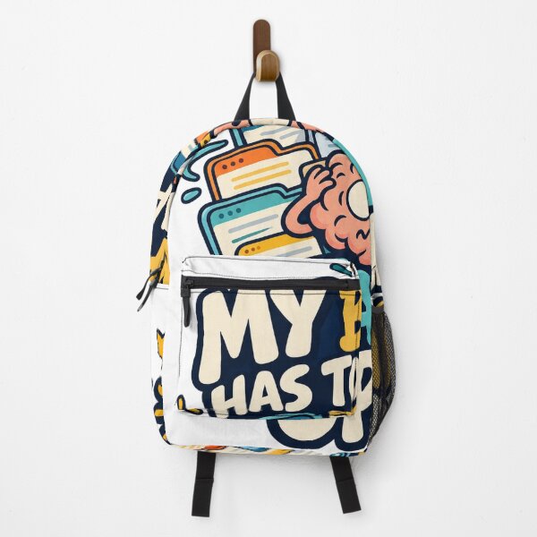 Item preview, My Brain Has Too Many Tabs Open — Funny Overthinking Design designed and sold by Pixel & Ponder.
