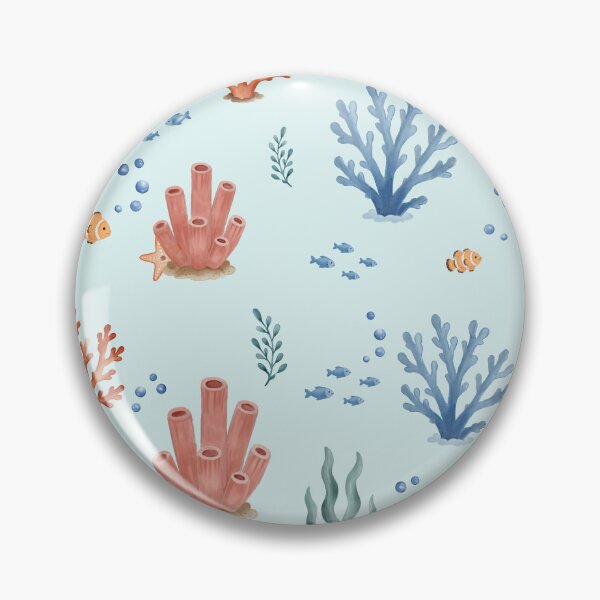 Item preview, Watercolor Coral Reef Ocean Pattern designed and sold by SheHood.