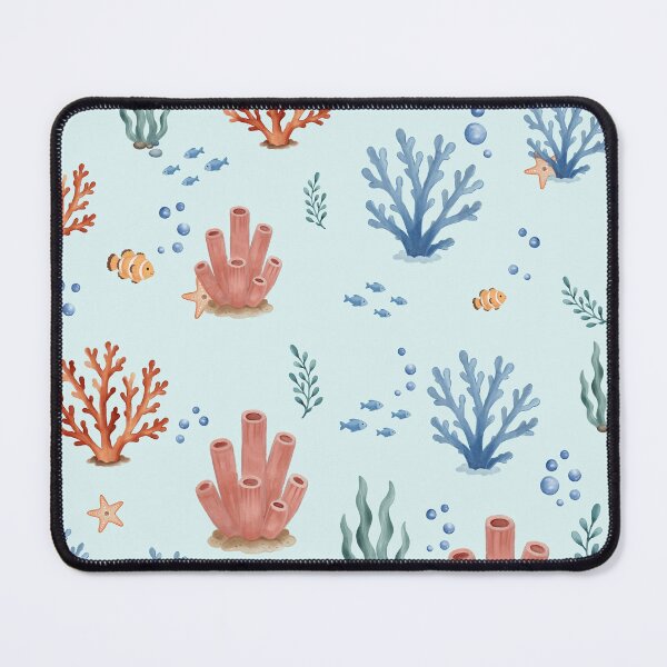 Item preview, Watercolor Coral Reef Ocean Pattern designed and sold by SheHood.
