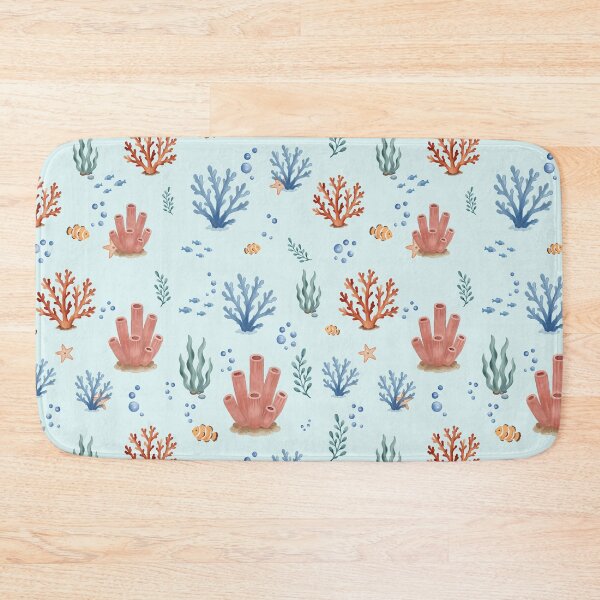 Item preview, Watercolor Coral Reef Ocean Pattern designed and sold by SheHood.