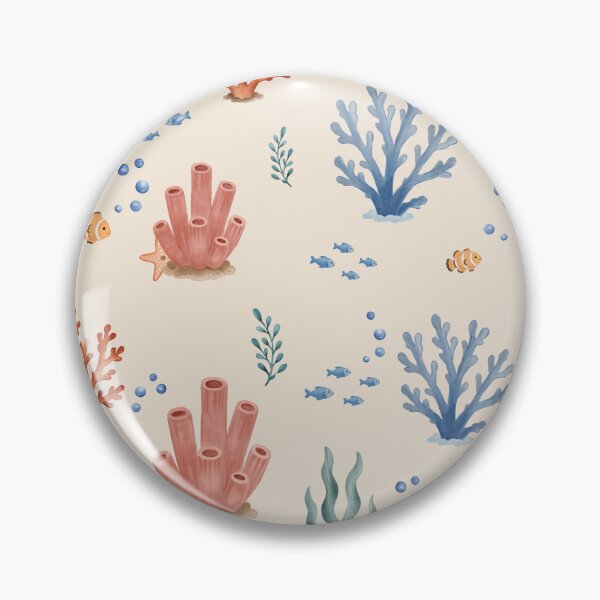 Item preview, Watercolor Coral Reef Ocean Pattern designed and sold by SheHood.