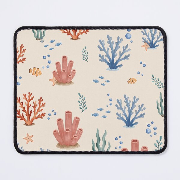 Item preview, Watercolor Coral Reef Ocean Pattern designed and sold by SheHood.