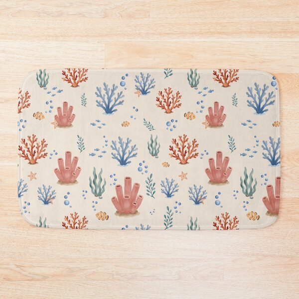 Item preview, Watercolor Coral Reef Ocean Pattern designed and sold by SheHood.