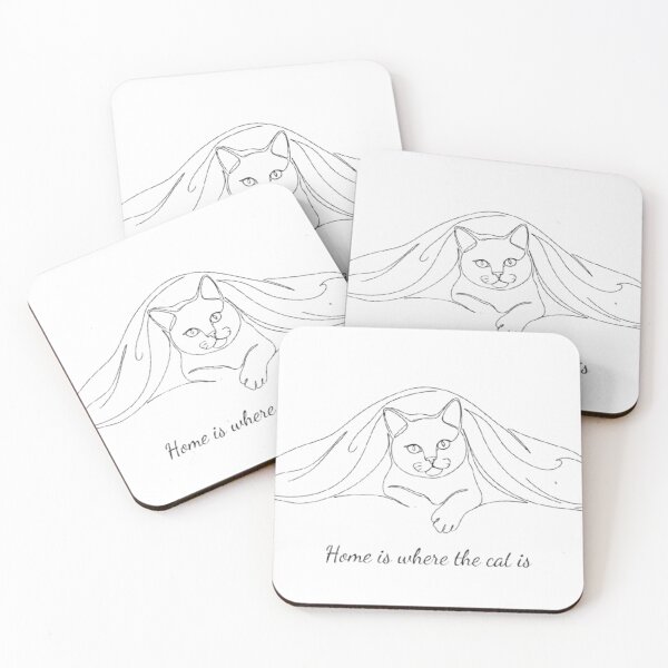 Item preview, Home Is Where The Cat Is Cozy designed and sold by PrintforDesign.