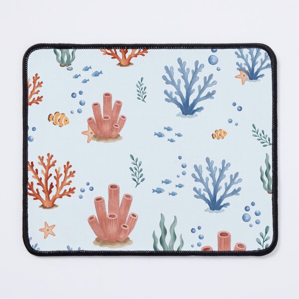 Item preview, Watercolor Coral Reef Ocean Pattern designed and sold by SheHood.