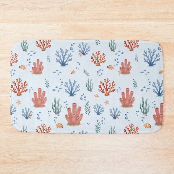 Item preview, Watercolor Coral Reef Ocean Pattern designed and sold by SheHood.