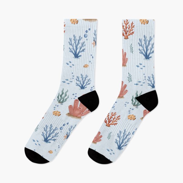 Item preview, Watercolor Coral Reef Ocean Pattern designed and sold by SheHood.