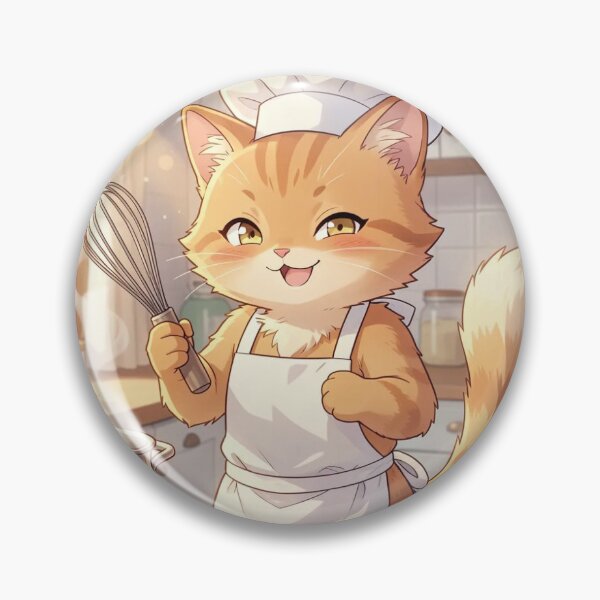 Artikelvorschau, Chef Cat – Süße Kochkatze im Anime-Stil entworfen und verkauft von mandalahaze.