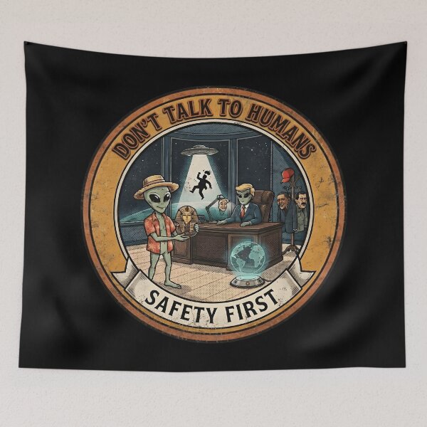 Item preview, White House Alien Abduction Oval Office Retro Sci-Fi Comic designed and sold by AeroCodeDesigns.