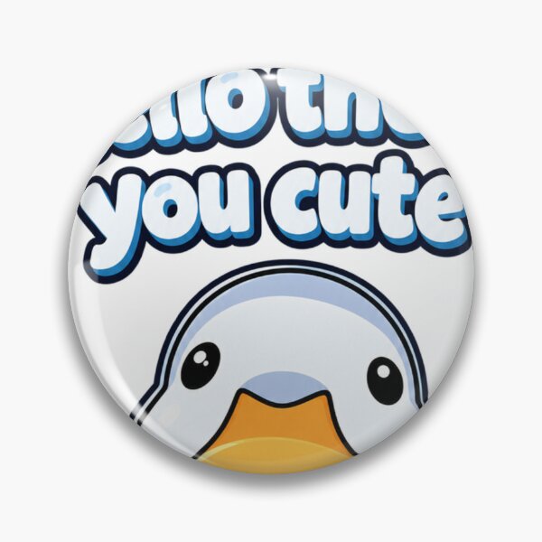 Item preview, Hello There, You Cute! – Cute Cartoon Duck designed and sold by ApollonCraft.