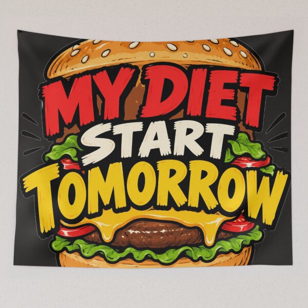 Item preview, My diet start tommorow designed and sold by delyo.