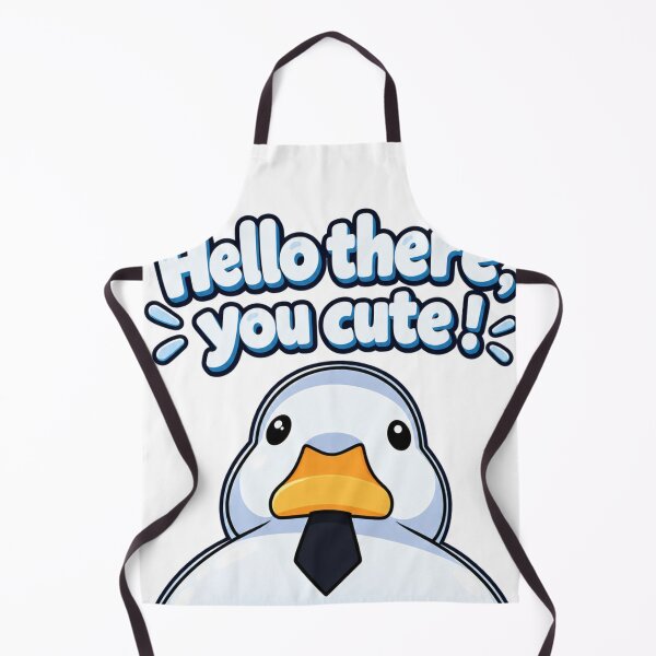 Item preview, Hello There, You Cute! – Cute Cartoon Duck designed and sold by ApollonCraft.