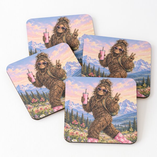 Item preview, Pretty in Pink Squatch designed and sold by SimplyJamee.