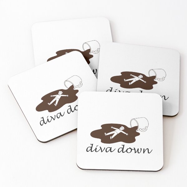 Item preview, Diva Down - Coffee designed and sold by RikkiTikkiHut.