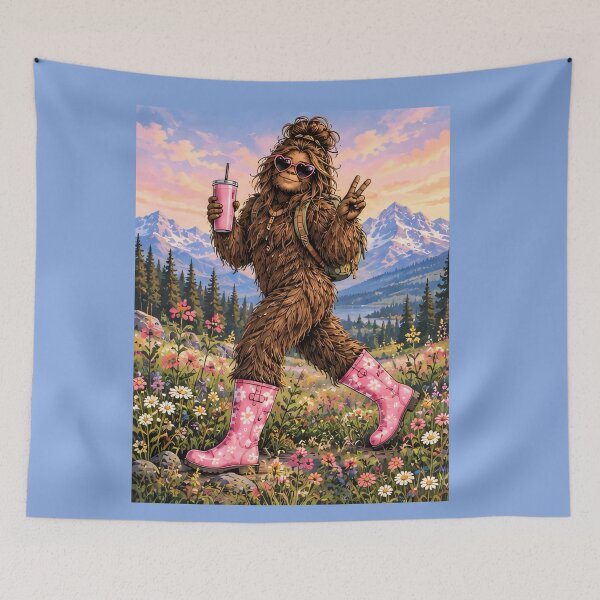 Item preview, Pretty in Pink Squatch designed and sold by SimplyJamee.