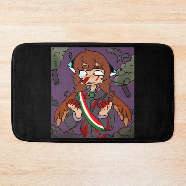 Item preview, Sombre Expression Character with Wings and Blood designed and sold by elijbclaude.